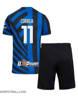 Billige Fotballdrakt Inter Milan Joaquin Correa #11 Replika Hjemmedraktsett Barn 2024-25 Kortermet (med bukser)